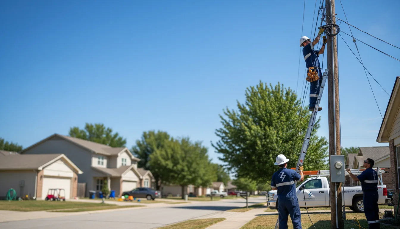 Residential electrician providing installation services in Brillion, WI